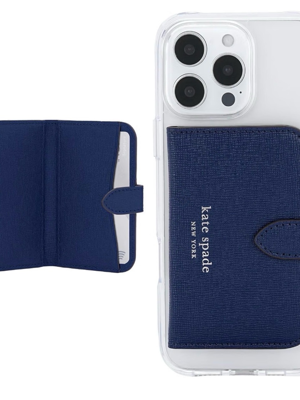 kate spade magnetic Morgan Navy Cardholder for iPhone